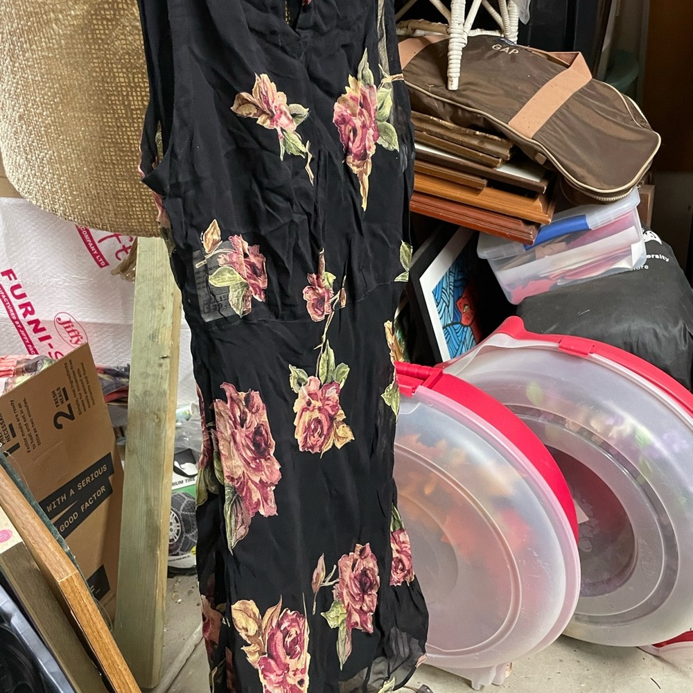 Angie Pink and Red Sheath Midi Dress for Cocktail Night Out - Picture 3 of 5